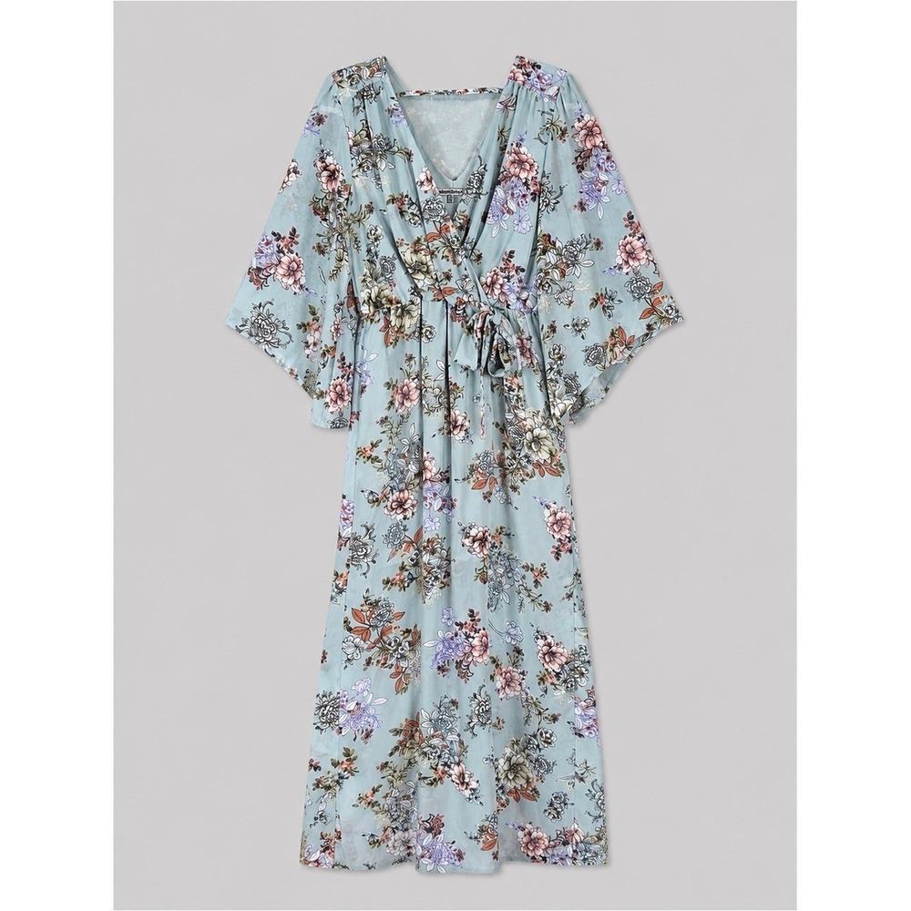Floral Maxi Dress Size 8 Cottage Romantic Feminine Prairie Peasant Bohemian